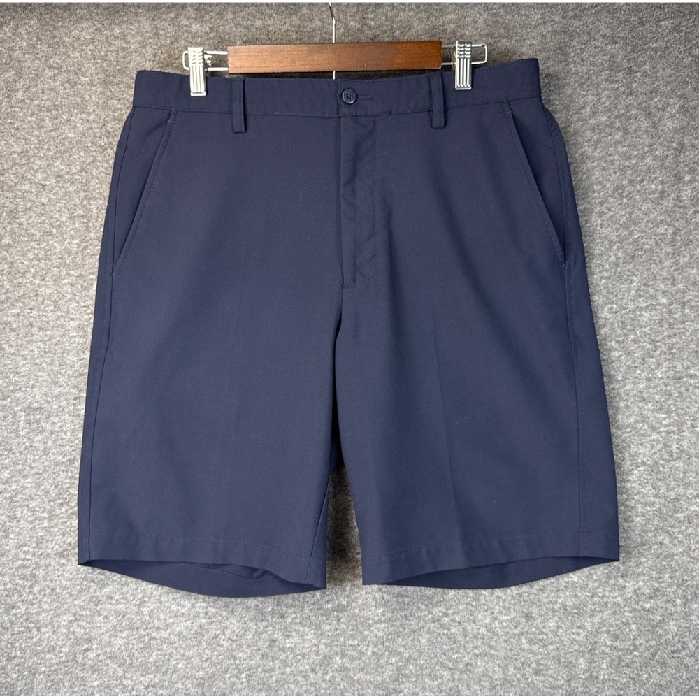 FootJoy Golf Shorts Navy Blue Performance Stretch Men Size 34 Flat Front Sailing
